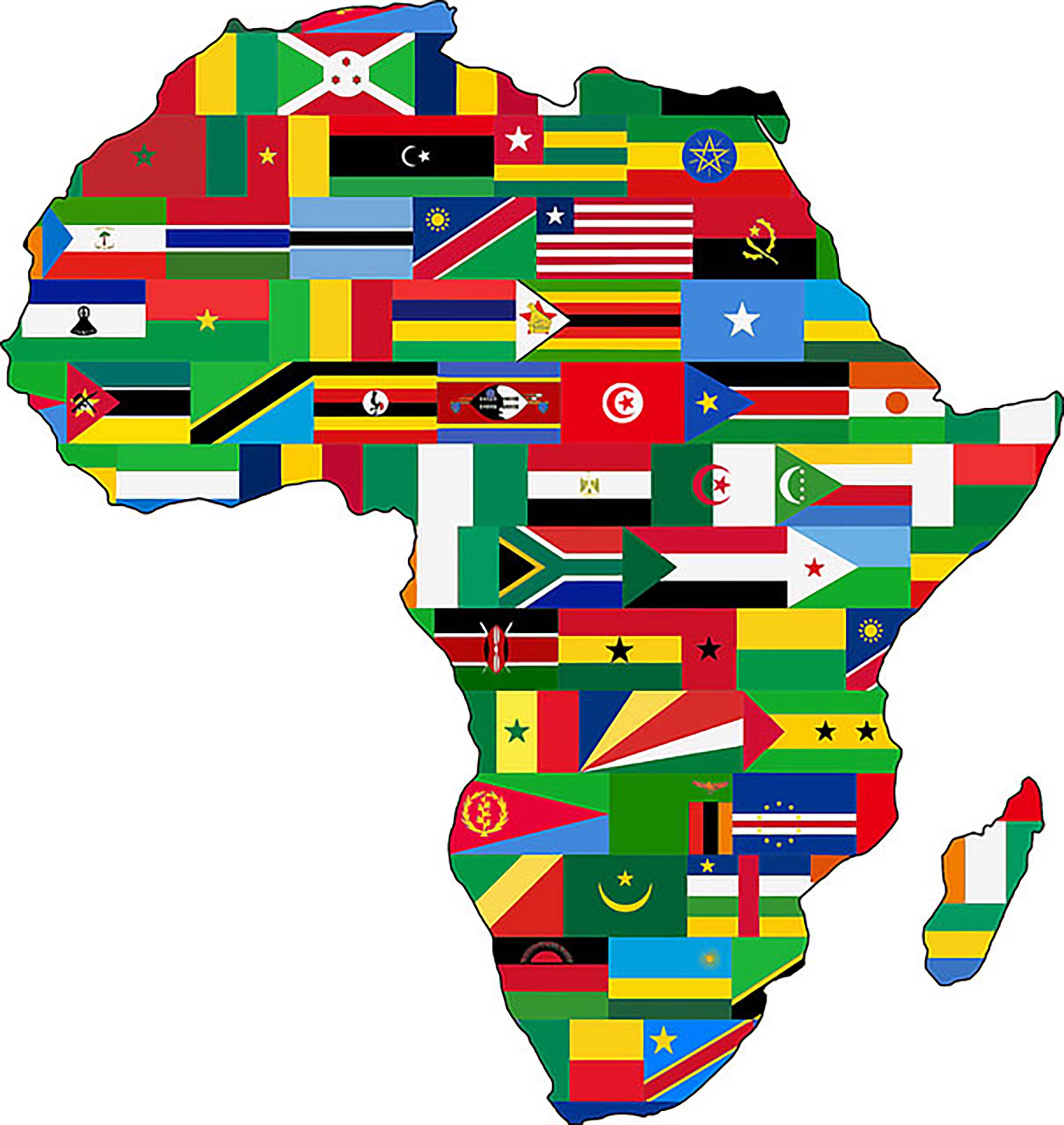 Флаг Африки флаг Африки