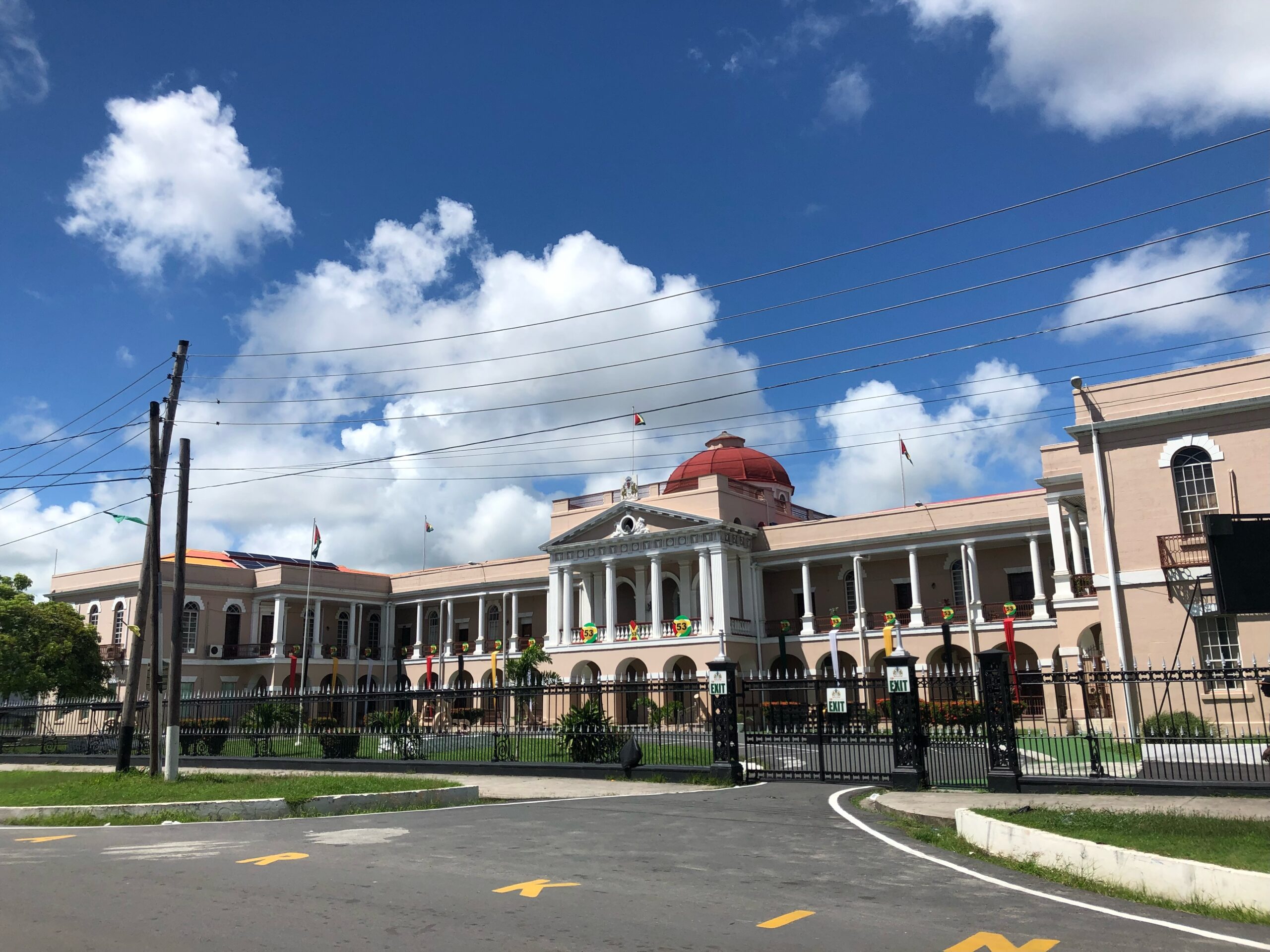 The Parliament Building or Public Building in Georgetown